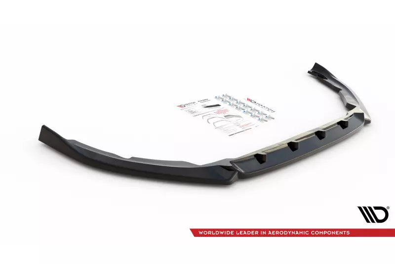 Maxton Design Frontlippe für Peugeot Partner Mk3 Hochglanz schwarz – Ansicht 4