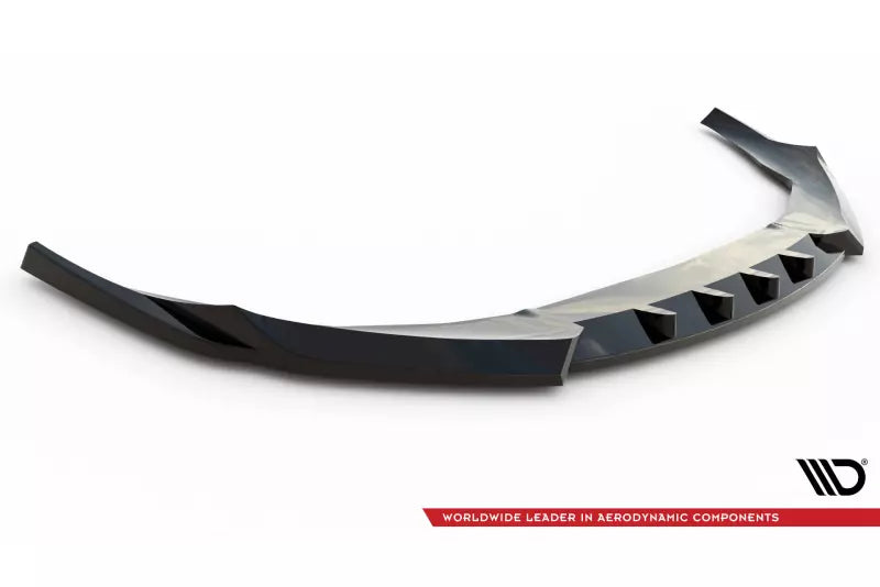 Maxton Design Frontlippe V.1 für Audi e-Tron GT / RS GT Mk1 Hochglanz schwarz – Ansicht 4