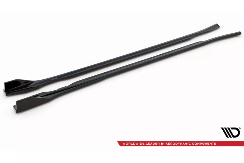 Maxton Design Seitenschweller (Paar) V.2 für Audi e-Tron GT / RS GT Mk1 Hochglanz schwarz – Ansicht 4