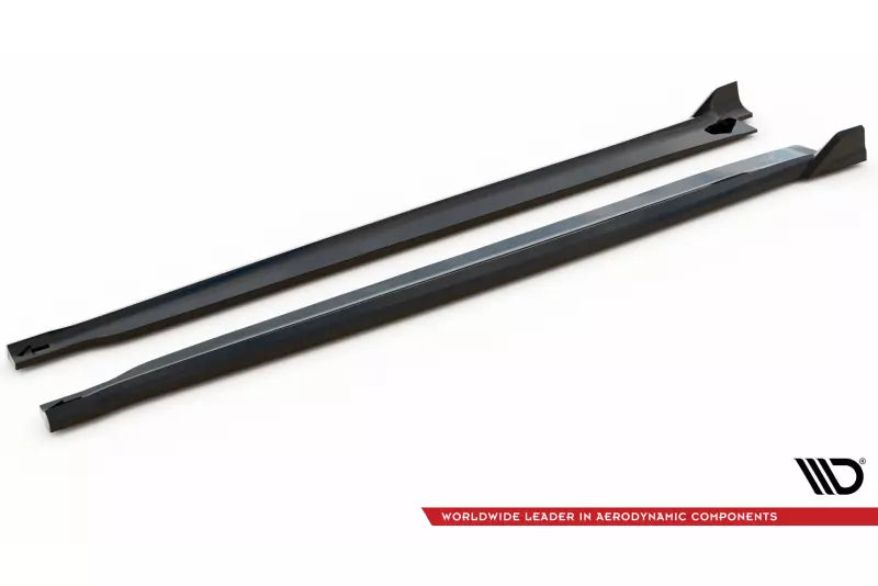Maxton Design Seitenschweller (Paar) V.2 für BMW X6 M-Paket F16 Hochglanz schwarz – Ansicht 4