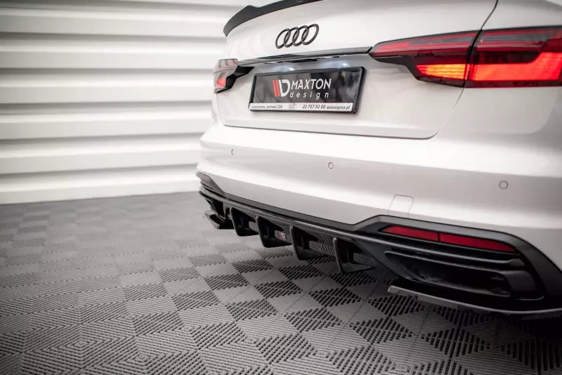 Maxton Design Heckdiffusor für Audi A4 B9 Facelift Hochglanz schwarz – Ansicht 4