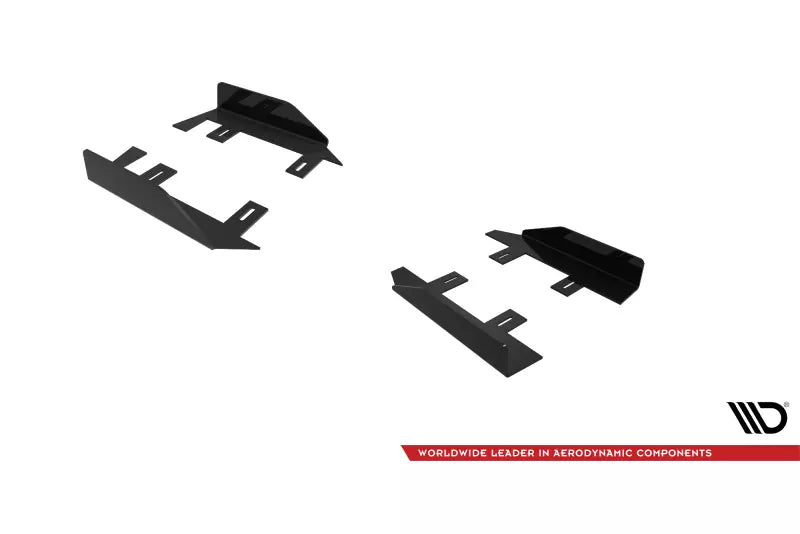 Maxton Design Street Pro Schweller Flaps Mercedes A35 AMG / AMG-Line Aero Pack W177 Hochglanz schwarz – Ansicht 4