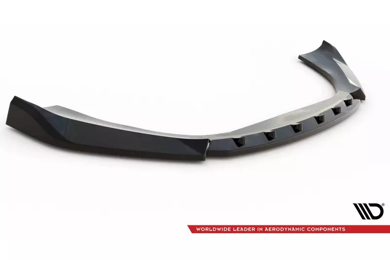 Maxton Design Frontlippe V.2 für Porsche Macan Mk1 Hochglanz schwarz – Ansicht 4