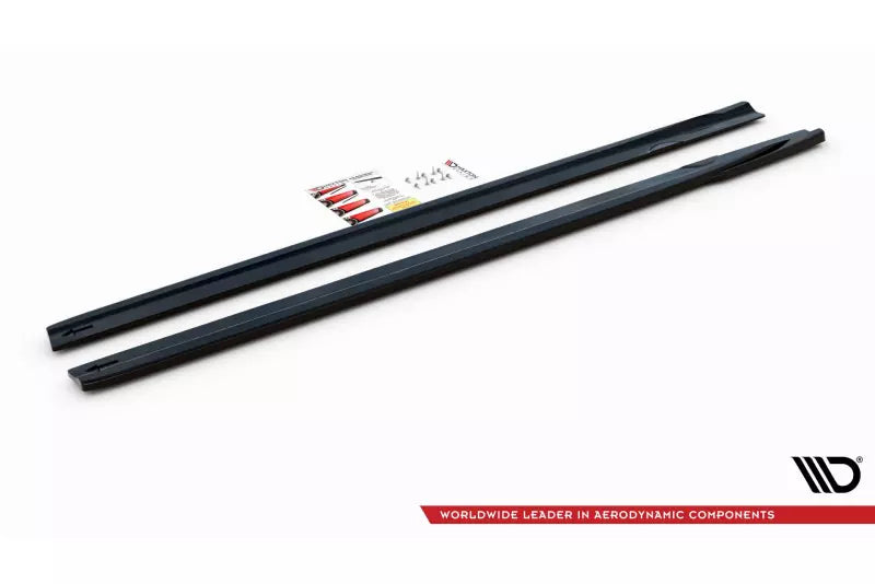Maxton Design Seitenschweller (Paar) V.2 für für Mercedes A35 AMG / AMG-Line W177 Hochglanz schwarz – Ansicht 4