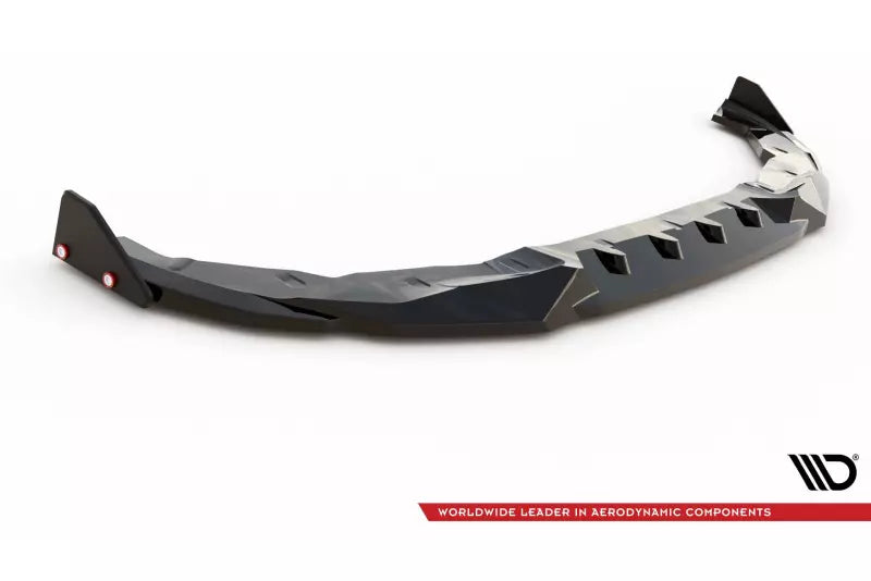 Maxton Design Frontlippe V.2 mit Flaps für BMW 2 Coupe M-Paket / M240i G42 Hochglanz schwarz – Ansicht 4