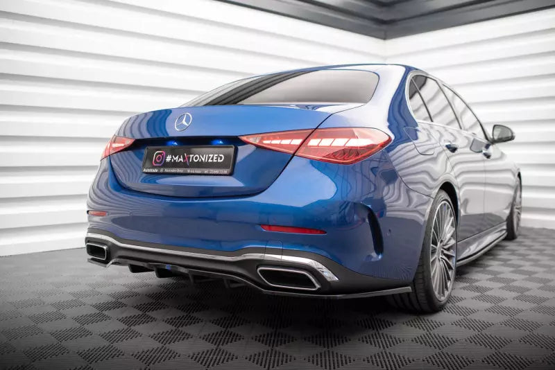 Maxton Design Heckdiffusor DTM Look fürMercedes-Benz C AMG-Line W206 Hochglanz schwarz – Ansicht 4