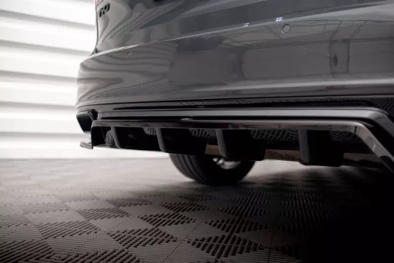 Maxton Design Heckdiffusor DTM Look für Volvo V90 R-Design Mk2 Hochglanz schwarz – Ansicht 4