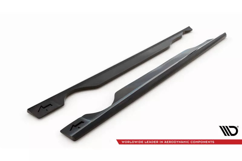 Maxton Design Seitenschweller (Paar) für Volvo XC60 R-Design Mk1 Facelift 2013-2017 Hochglanz schwarz – Ansicht 4