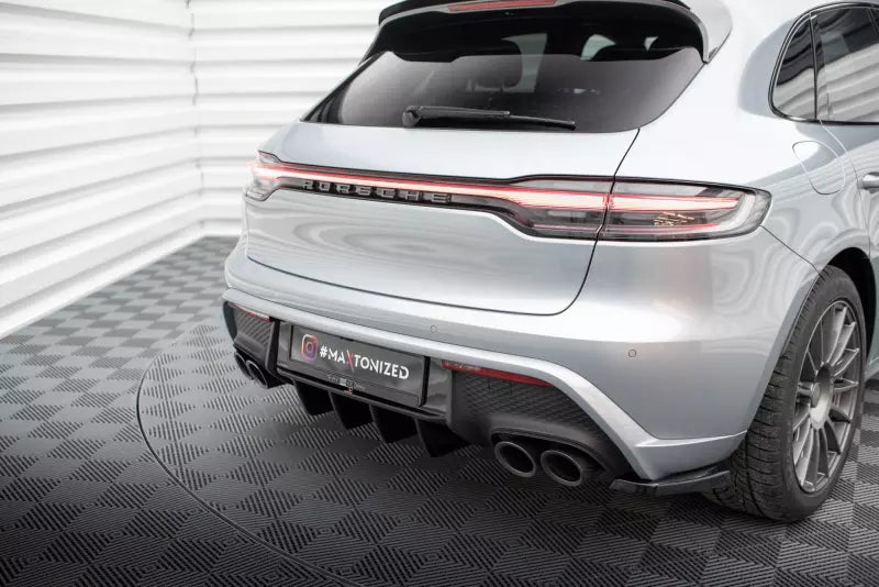 Maxton Design Heckdiffusor für Porsche Macan Mk2 Hochglanz schwarz – Ansicht 4