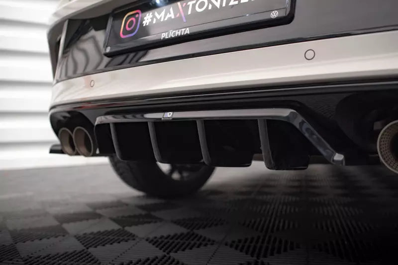 Maxton Design Heckdiffusor DTM Look für Volkswagen T-Roc R / R-Line Mk1 Facelift Hochglanz schwarz – Ansicht 4