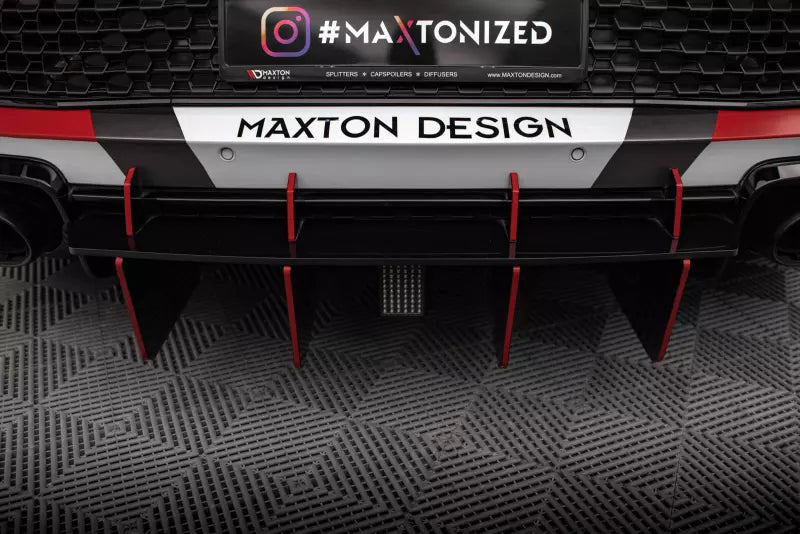 Maxton Design Street Pro Heckdiffusor für Audi R8 Mk2 Facelift Schwarz – Ansicht 1