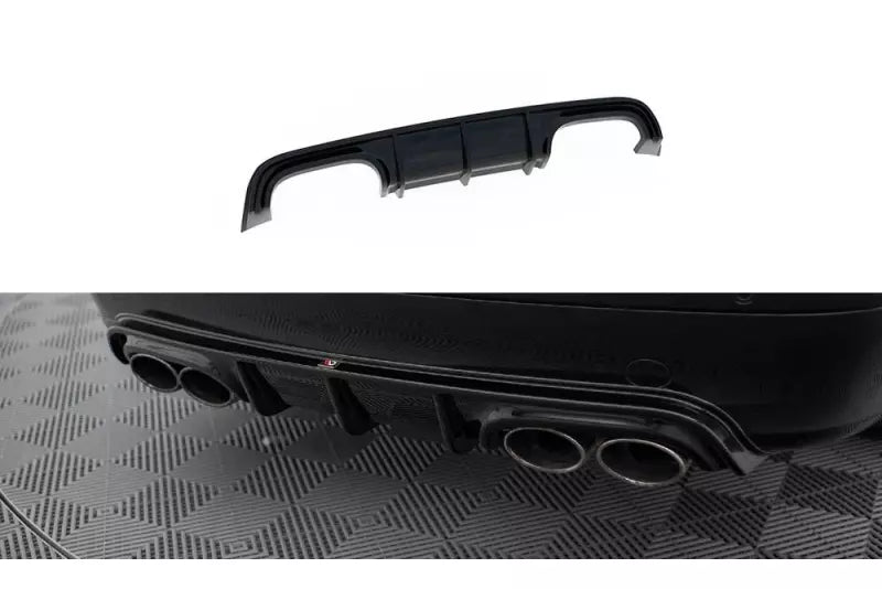 Maxton Design Heckdiffusor für Mercedes CLK W209 (2002-2005) Hochglanz schwarz – Ansicht 4