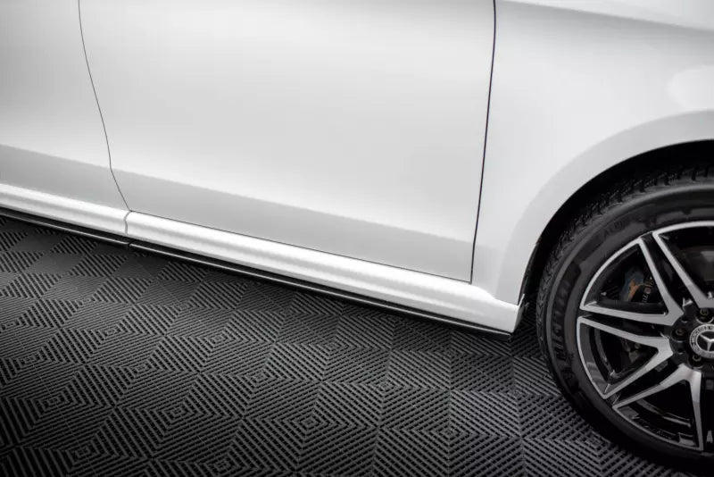 Maxton Design Seitenschweller (Paar) für Mercedes-Benz V-Klasse Extra Long AMG-Line W447 Facelift Hochglanz schwarz – Ansicht 4