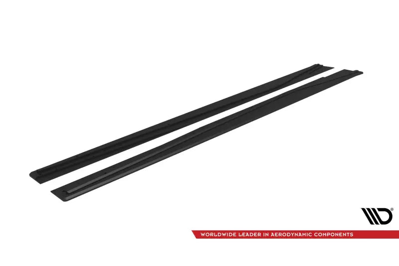 Maxton Design Street Pro Seitenschweller (Paar) für Mercedes A AMG-Line W176 Facelift schwarz matt – Ansicht 4