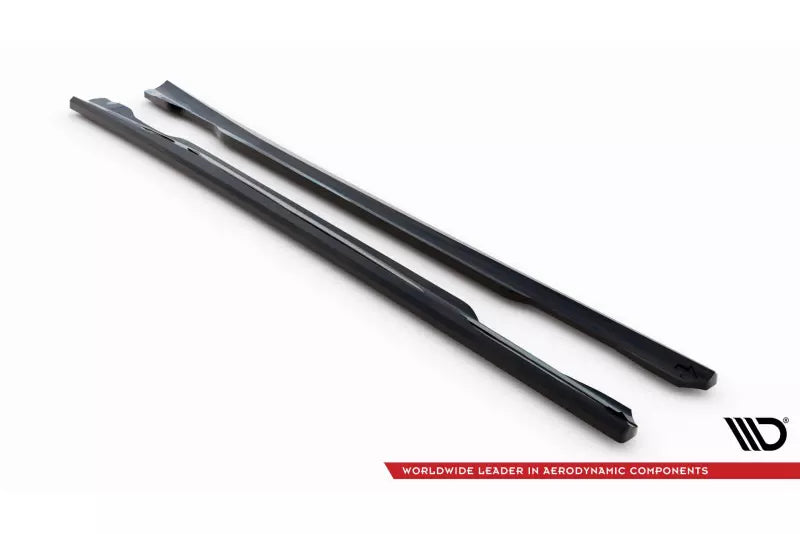 Maxton Design Seitenschweller (Paar) für Mercedes A AMG-Line W176 Facelif Hochglanz schwarz – Ansicht 4