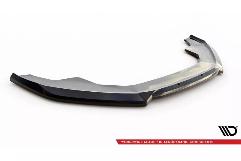 Maxton Design Frontlippe V.2 für Audi A4 Competition B8 Facelift Hochglanz schwarz – Ansicht 4