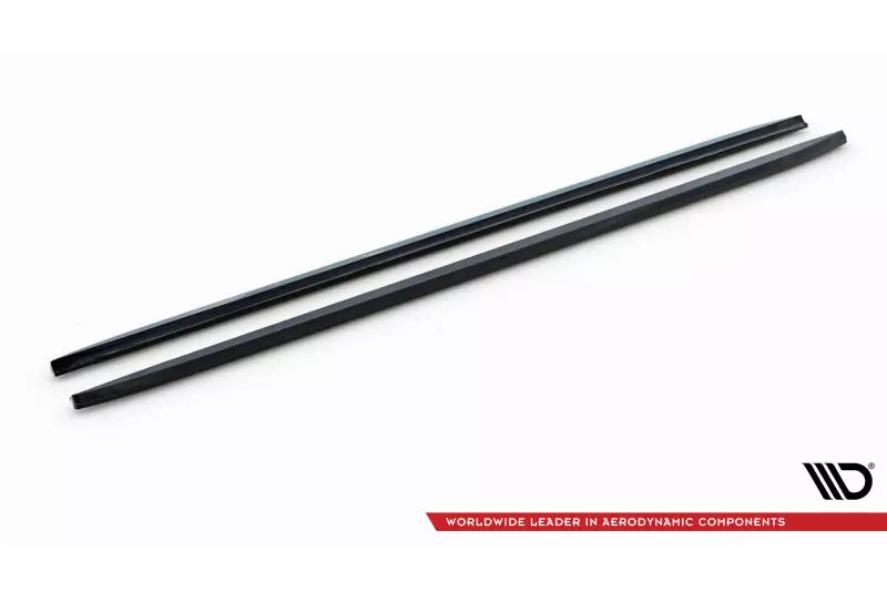 Maxton Design Seitenschweller (Paar) für Audi A4 Competition B8 Facelift Hochglanz schwarz – Ansicht 4
