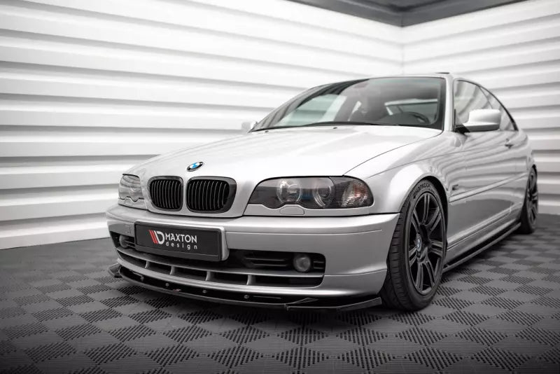 Maxton Design Frontlippe für BMW 3er Coupe E46 Hochglanz schwarz – Ansicht 4