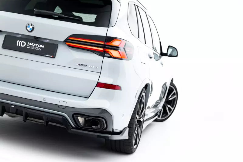 Maxton Design mittlerer Heckdiffusor DTM Look V.2 für BMW X5 M-Paket G05 Facelift Hochglanz schwarz – Ansicht 4