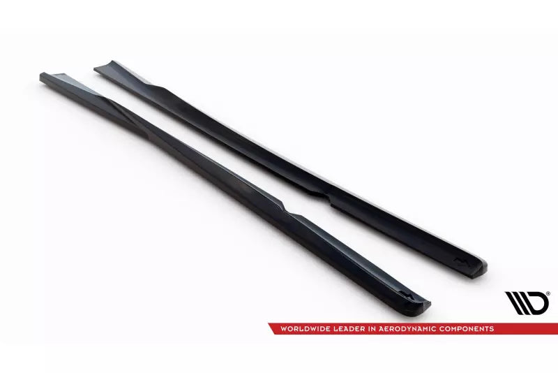Maxton Design Seitenschweller (Paar) für Chevrolet Corvette C5 Hochglanz schwarz – Ansicht 4