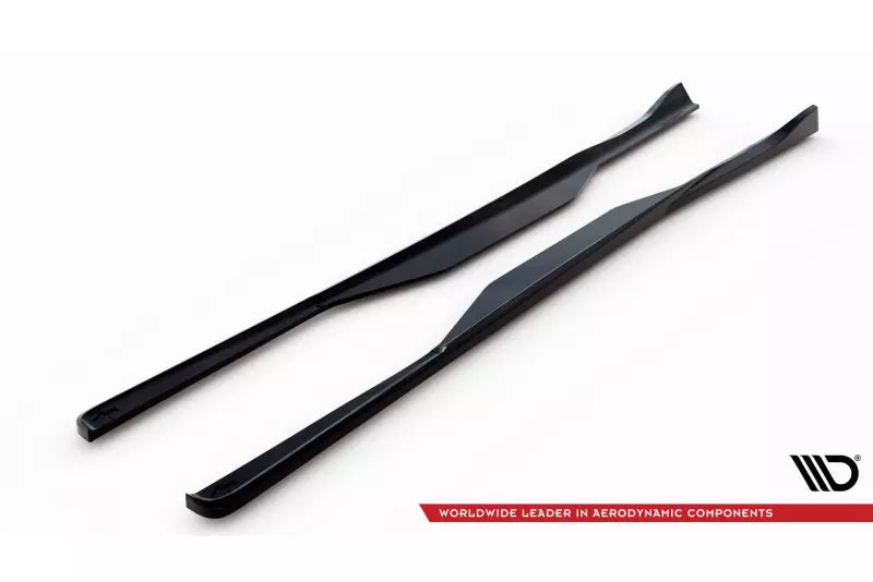 Maxton Design Seitenschweller (Paar) für Chevrolet Corvette C6 Hochglanz schwarz – Ansicht 4