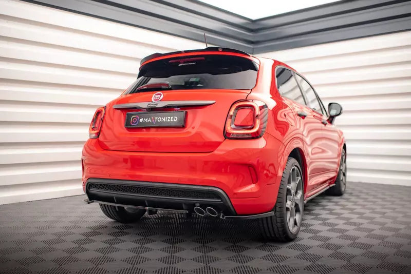 Maxton Design mittlerer Heckdiffusor DTM Look für Fiat 500X Sport Mk1 Facelift Hochglanz schwarz – Ansicht 4