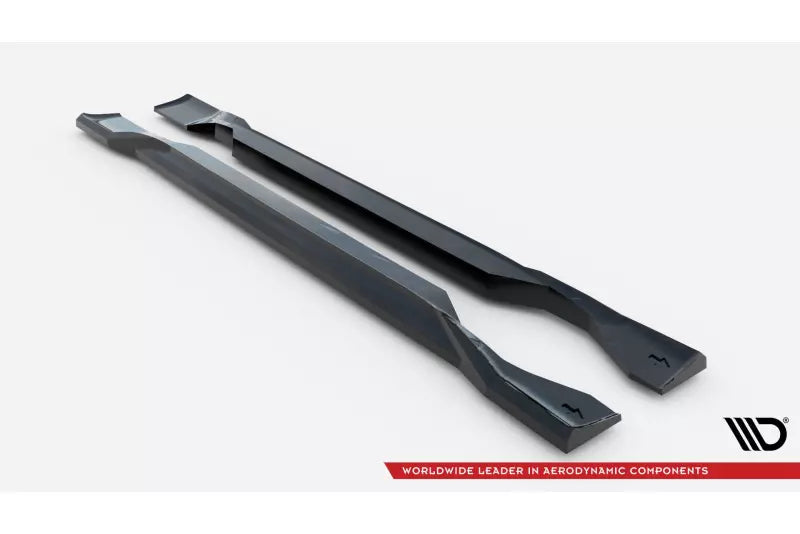 Maxton Design Seitenschweller (Paar) für Jeep Compass Limited Mk2 Facelift Hochglanz schwarz – Ansicht 4