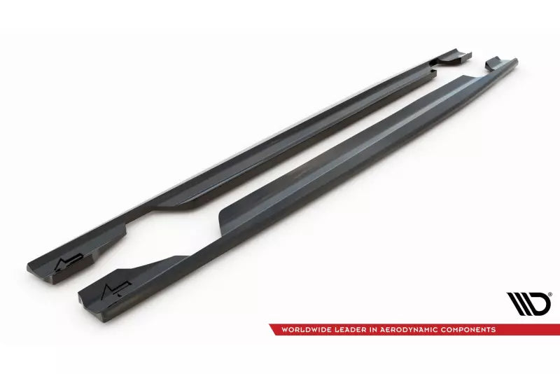 Maxton Design Seitenschweller (Paar) für Mercedes-AMG C43 Coupe C205 Facelift Hochglanz schwarz – Ansicht 4