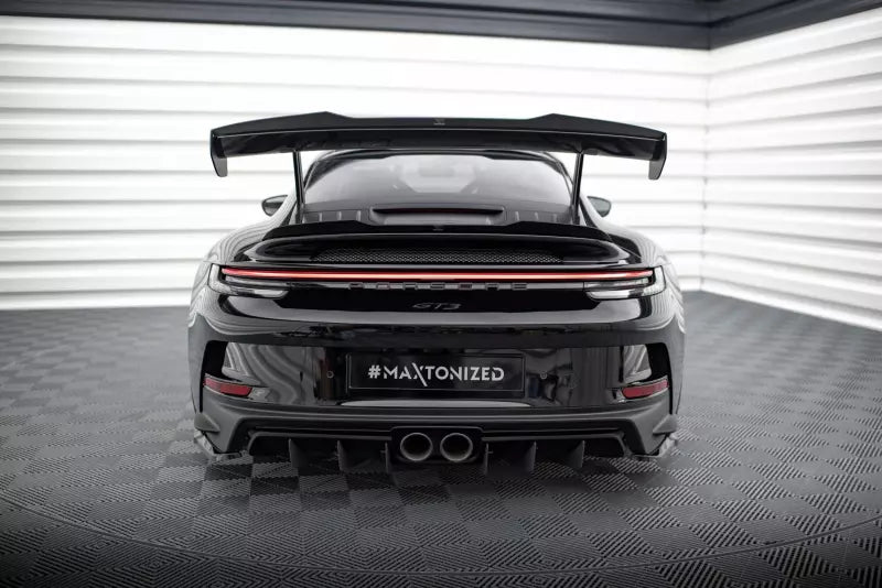 Maxton Design Heckspoiler Lippe für Porsche 911 992 GT3 Hochglanz schwarz – Ansicht 4