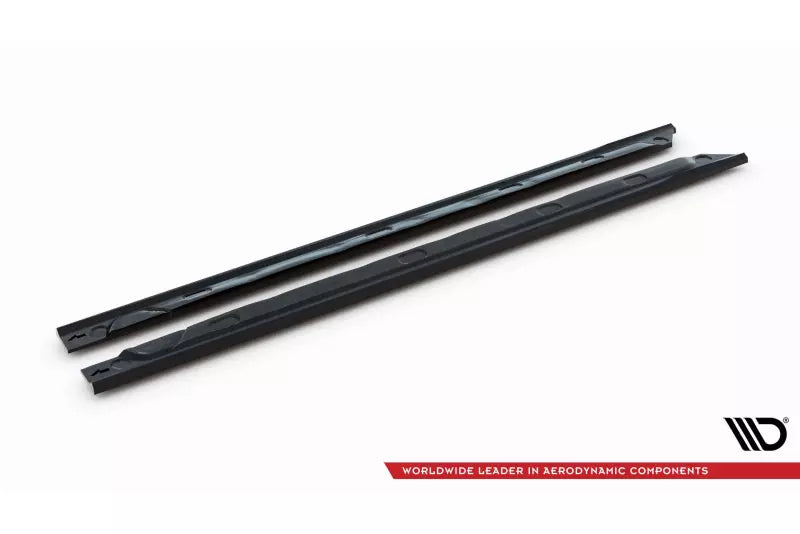 Maxton Design Seitenschweller (Paar) für Renault Clio R.S. Line Mk5 Hochglanz schwarz – Ansicht 4