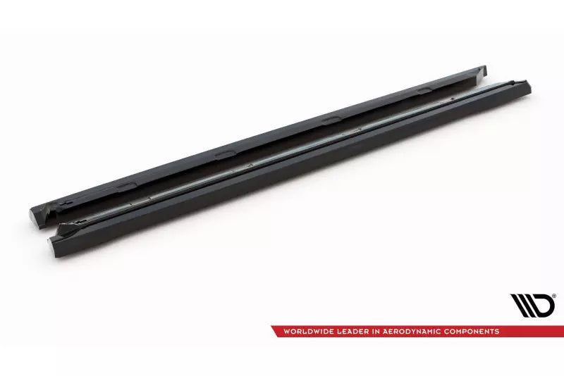 Maxton Design Seitenschweller (Paar) für Skoda Kodiaq RS Mk1 Facelift Hochglanz schwarz – Ansicht 4