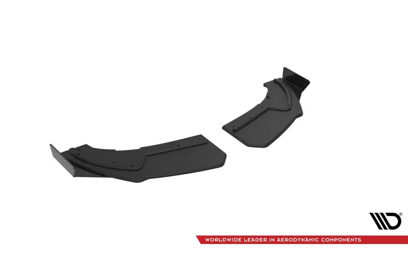 Maxton Design Street Pro Diffusor Flaps für Audi TT S-Line 8S matt Schwarz mit Hochglanz Flaps – Ansicht 4