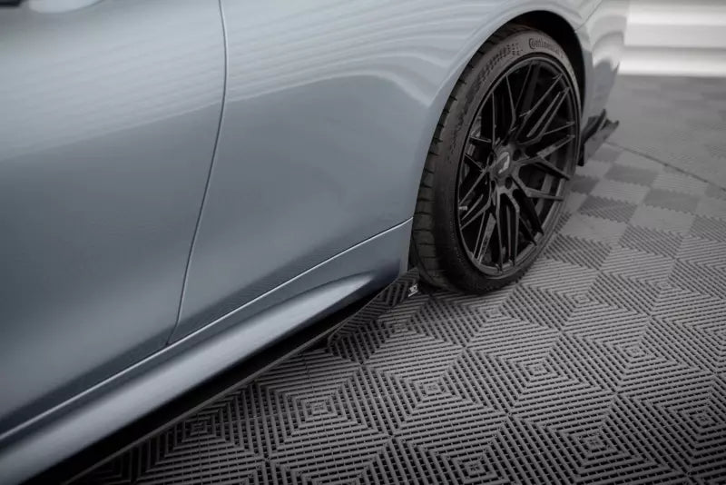 Maxton Design Street Pro Seitenschweller Flaps (Paar) für BMW 4er F32 F33 F36 M-Paket Schwarz – Ansicht 4