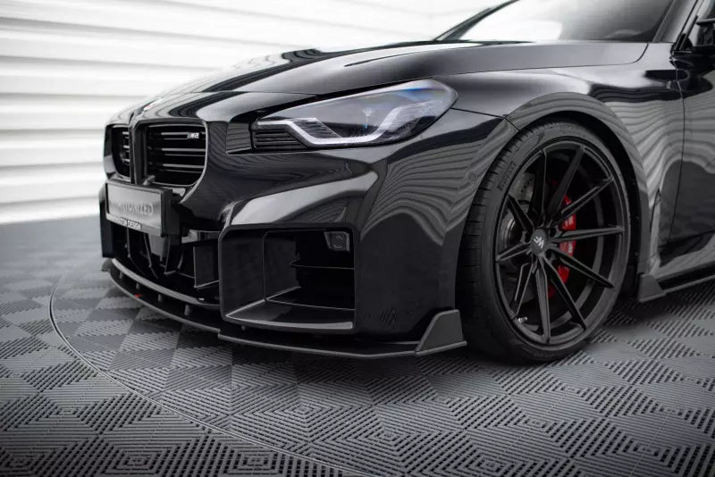 Maxton Design Street Pro Frontlippe V.2 für BMW M2 G87 Schwarz matt – Ansicht 4