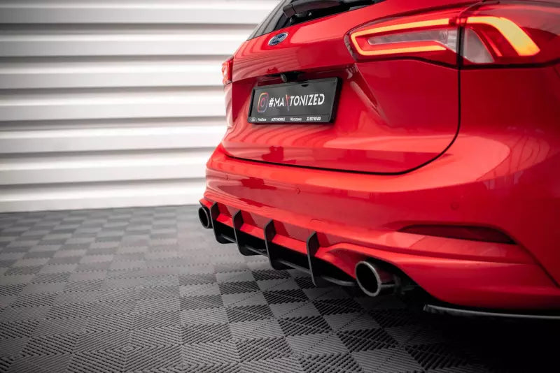 Maxton Design Street Pro Heckdiffusor für Ford Focus Kombi ST Mk4 Schwarz – Ansicht 4