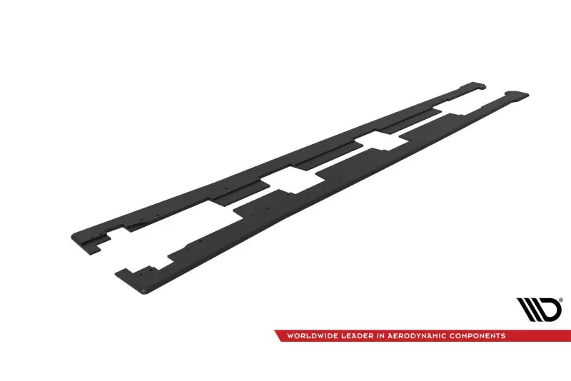 Maxton Design Street Pro Seitenschweller (Paar) für Honda Civic Mk10 Schwarz matt – Ansicht 4