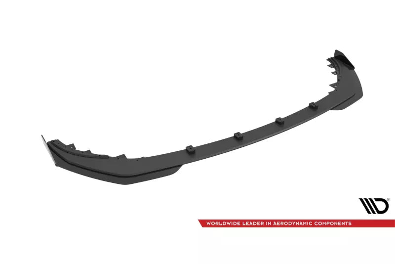 Maxton Design Street Pro Frontlippe für Mercedes-AMG C43 Coupe C205 Facelift Schwarz mit Hochglanz Flaps – Ansicht 4