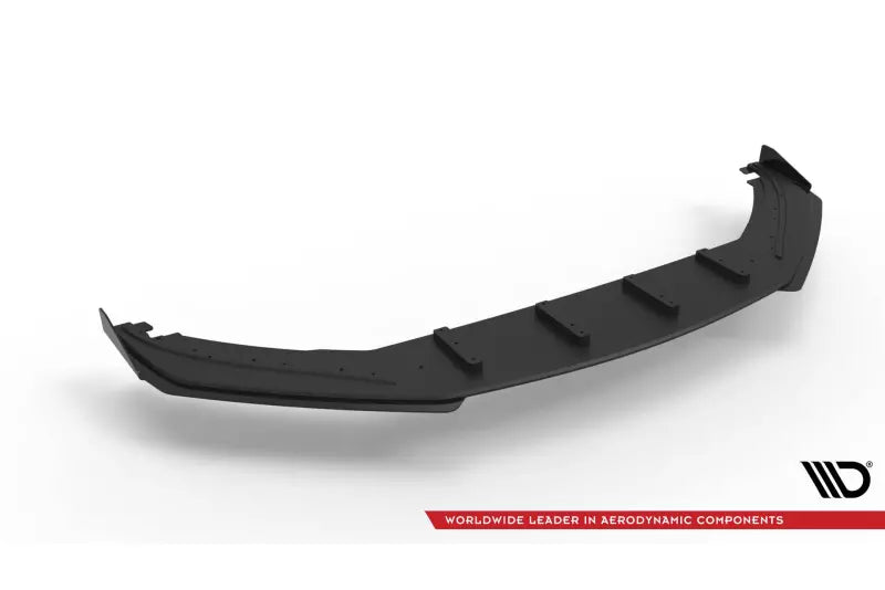Maxton Design Street Pro Frontlippe V.2 für VW Scirocco R Mk3 Schwarz mit Hochglanz Flaps – Ansicht 4