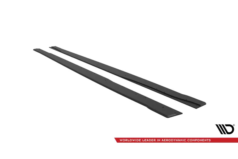 Maxton Design Street Pro Seitenschweller (Paar) für Mercedes-AMG A35 W177 Facelift Schwarz matt – Ansicht 4