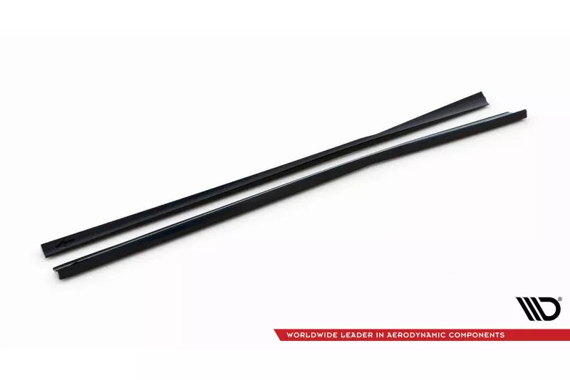 Maxton Design Seitenschweller (Paar) für Mercedes-Benz E 55 AMG W211 Hochglanz schwarz – Ansicht 4