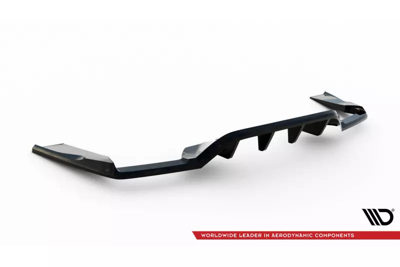 Maxton Design mittlerer Heckdiffusor DTM Look für Mercedes-AMG GLC 63 SUV X253 Hochglanz schwarz – Ansicht 4