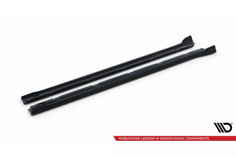 Maxton Design Seitenschweller (Paar) für Porsche Cayenne Coupe Mk3 Hochglanz schwarz – Ansicht 4