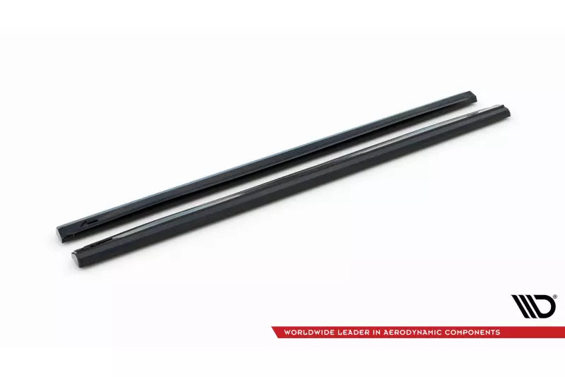 Maxton Design Seitenschweller (Paar) für VW Touareg Mk2 Hochglanz schwarz – Ansicht 4