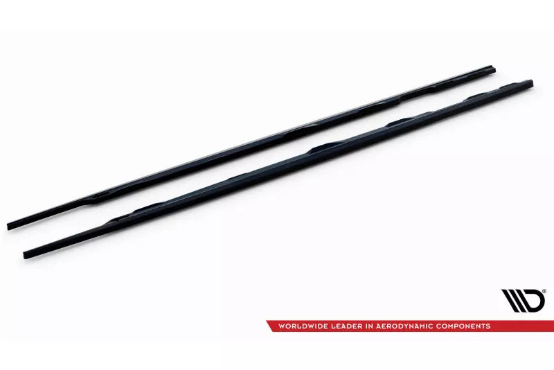 Maxton Design Seitenschweller (Paar) V.2 für Audi A6 C7 Hochglanz schwarz – Ansicht 4