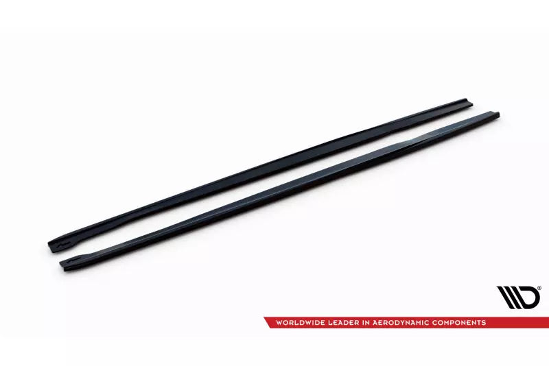 Maxton Design Seitenschweller (Paar) V.2 für Audi RS7 C7 Facelift Hochglanz schwarz – Ansicht 4
