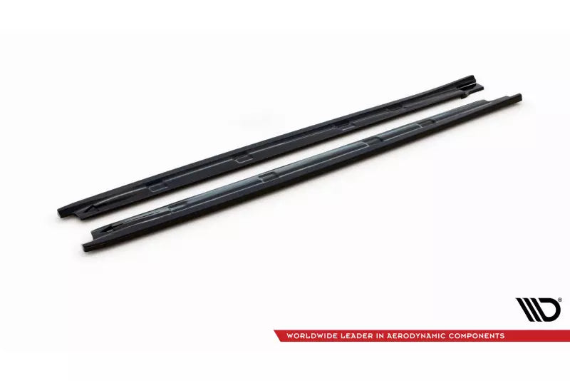 Maxton Design Seitenschweller (Paar) für Seat Ibiza FR SC Mk4 Facelift Hochglanz schwarz – Ansicht 4