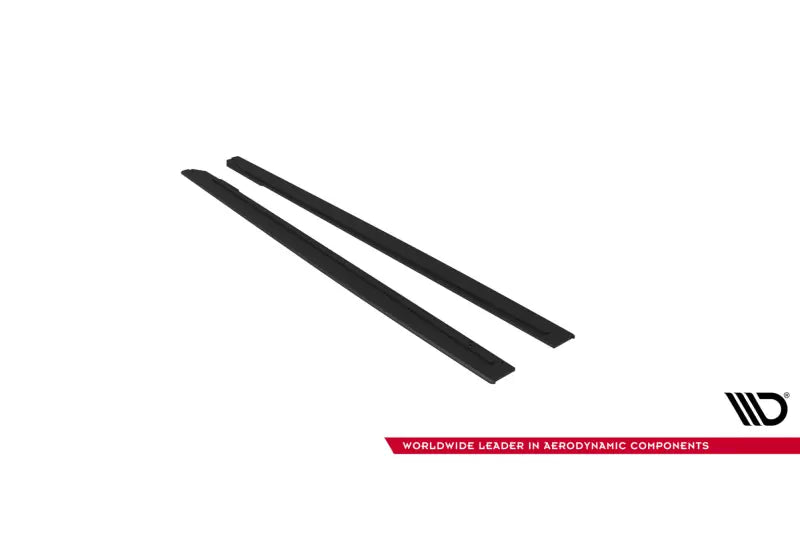 Maxton Design Street Pro Seitenschweller (Paar) für Ford Mustang GT Mk6 Schwarz matt – Ansicht 4