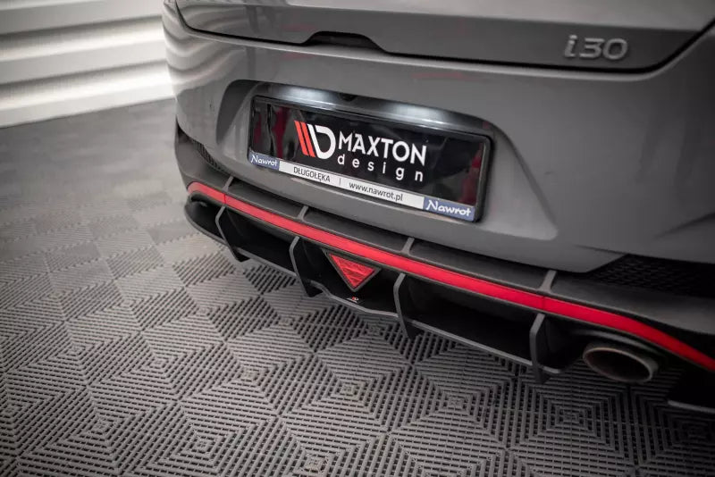 Maxton Design Street Pro Heckdiffusor für Hyundai I30 Fastback N-Line Mk3 Facelift Schwarz matt – Ansicht 4