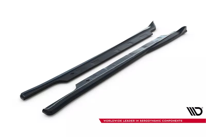 Maxton Design Seitenschweller (Paar) V.2 für Tesla Model S Plaid Mk1 Facelift Hochglanz schwarz – Ansicht 4