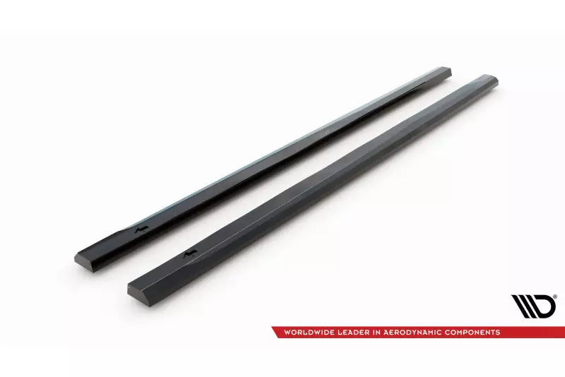 Maxton Design Seitenschweller (Paar) für Ford Transit Courier Mk1 Hochglanz schwarz – Ansicht 4